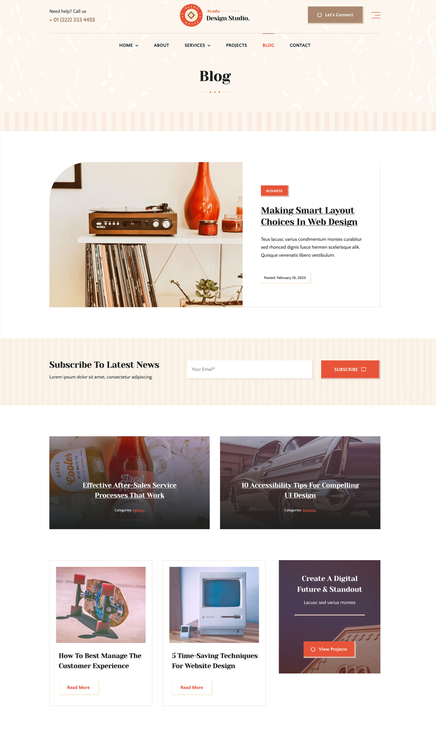Avada Retro Blog Page Avada Retro Blog Page
