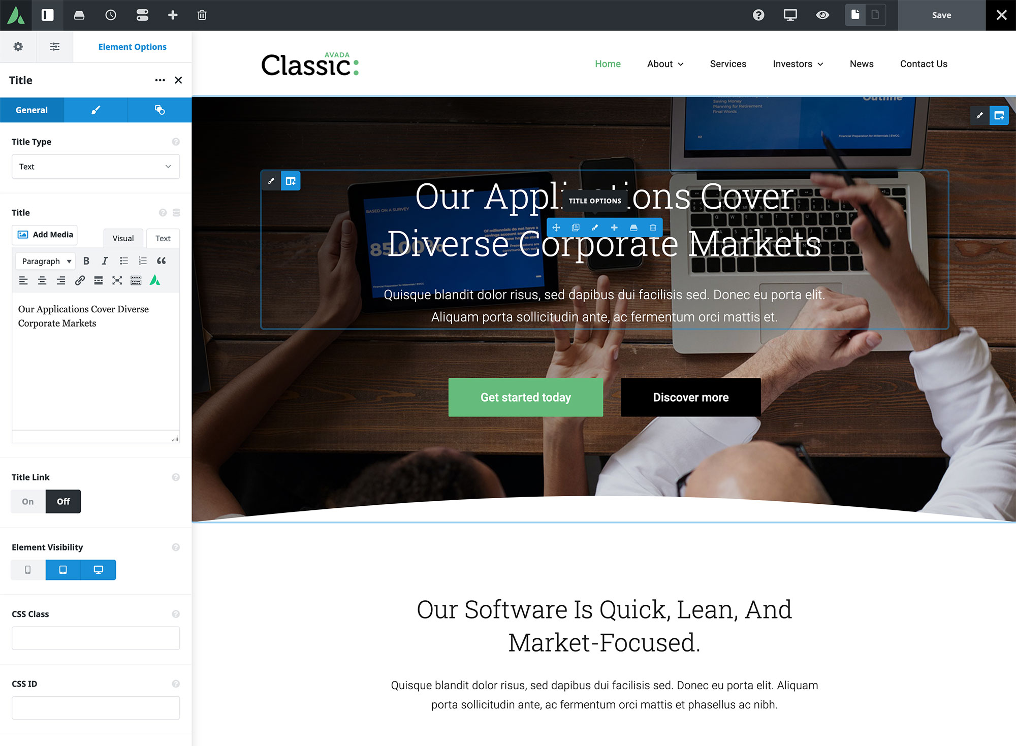 Customizing Avada Website Content Customizing Avada Website Content