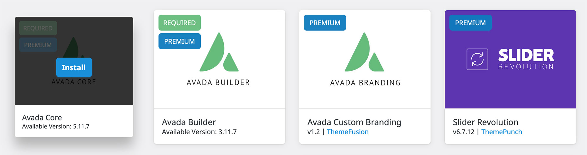 Install the Avada Required Plugins Install the Avada Required Plugins