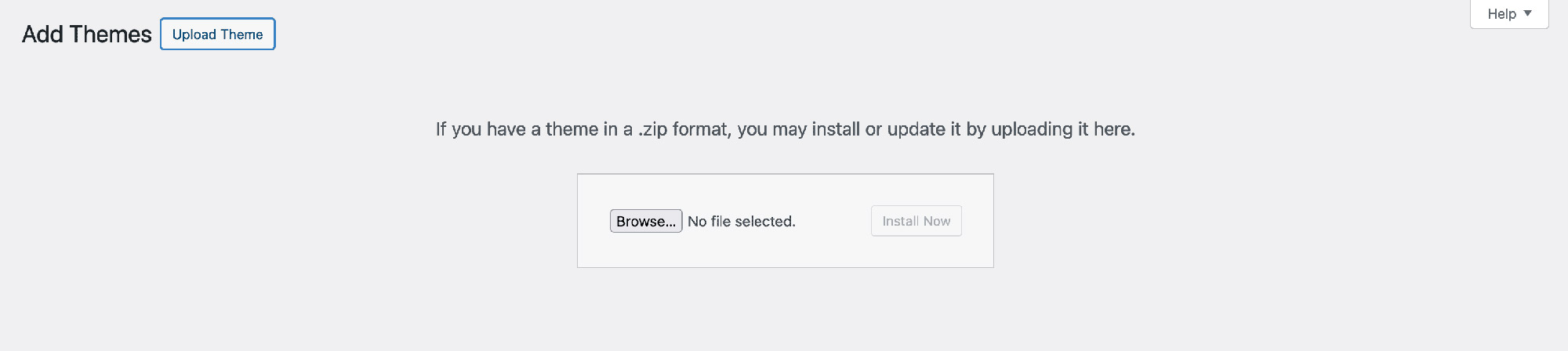 WordPress Install a Theme WordPress Install a Theme