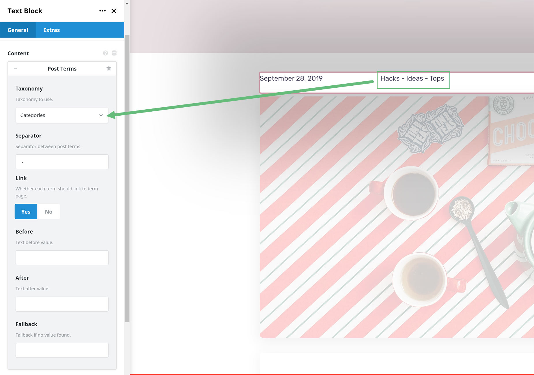 Dynamic Content – Post Terms Dynamic Content - Post Terms