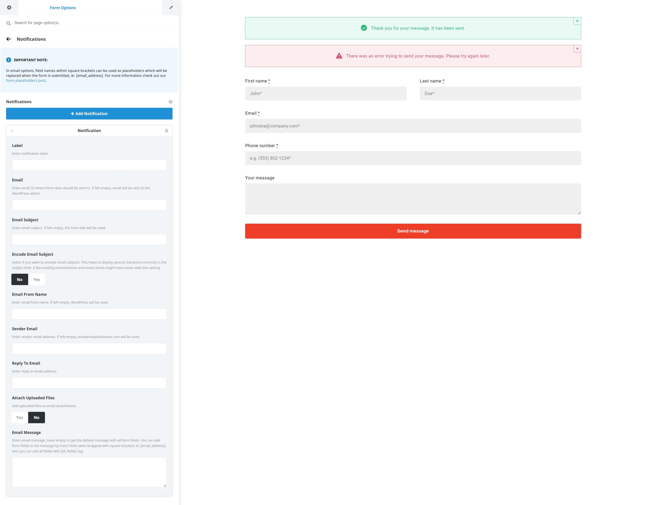 Avada Forms Notifications Avada Forms Notifications