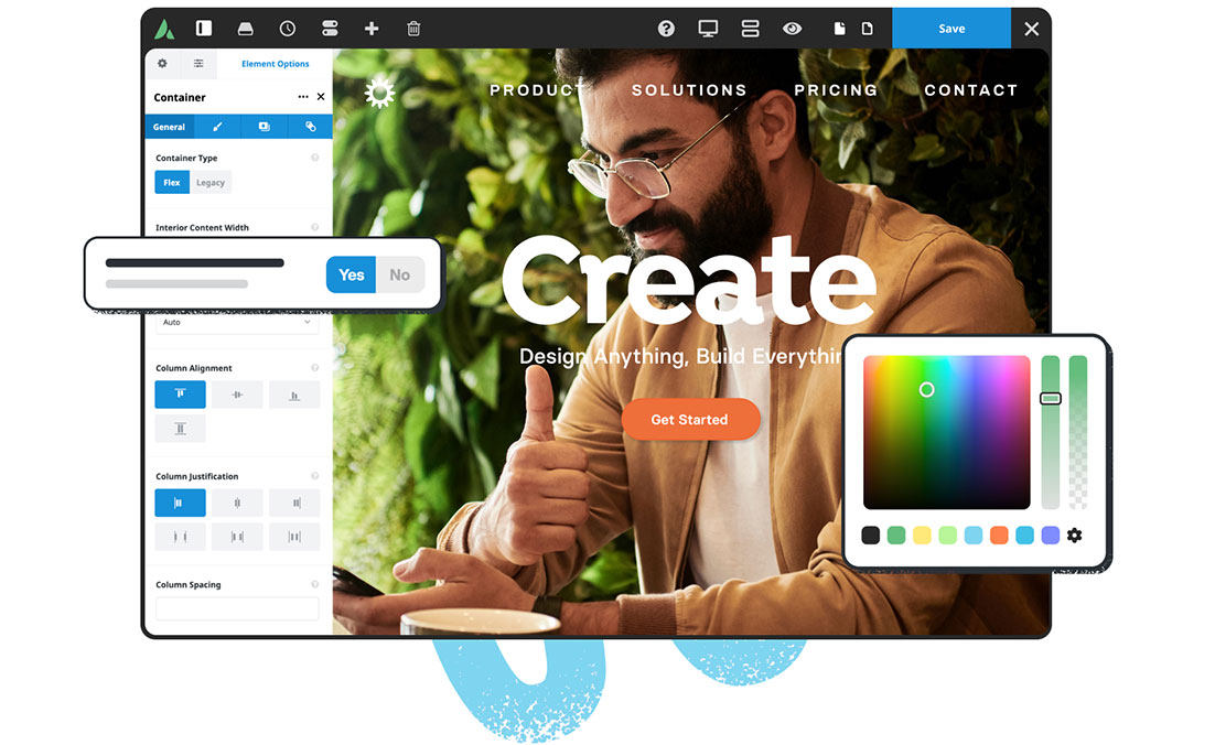 Visual Drag & Drop Builder Visual Drag & Drop Builder
