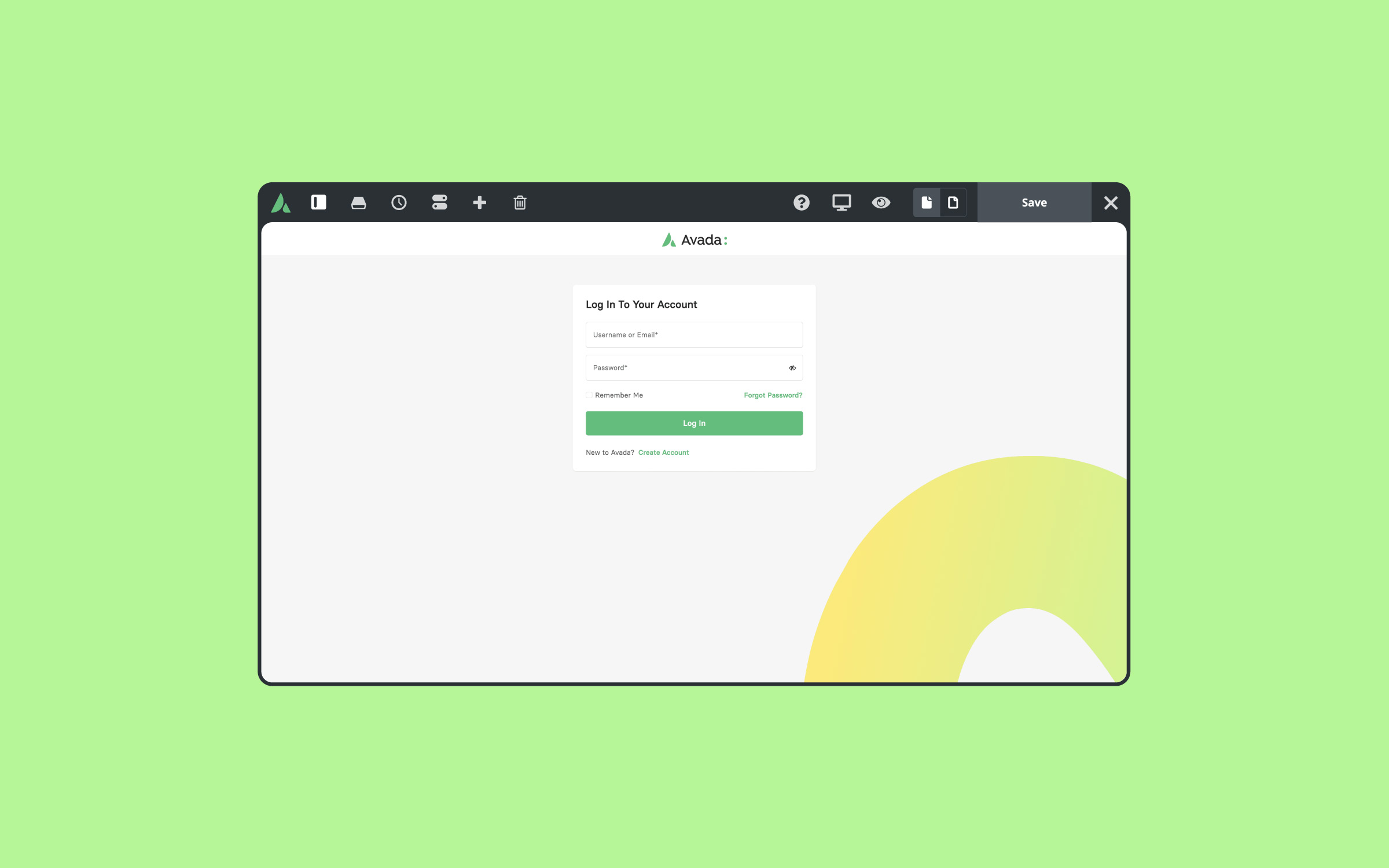 My Avada Dashboard