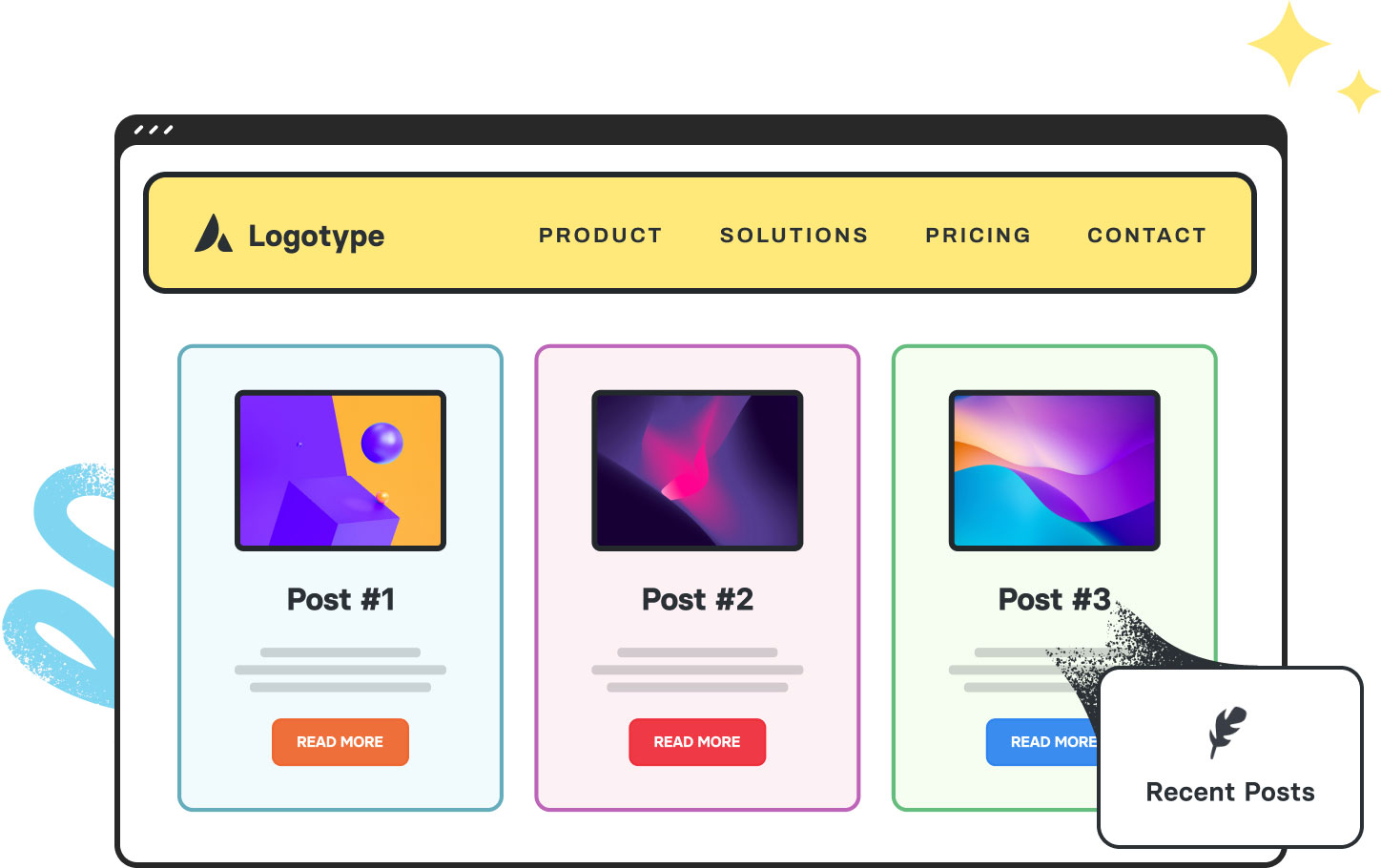 Avada Recent Post Element Featured Image