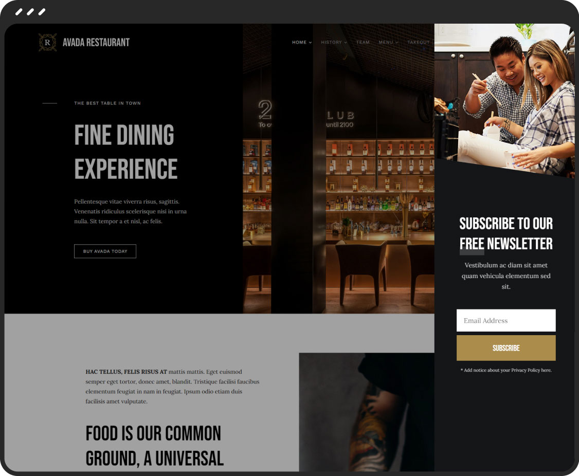 Off-Canvas Sliding Bar Off-Canvas Sliding Bar