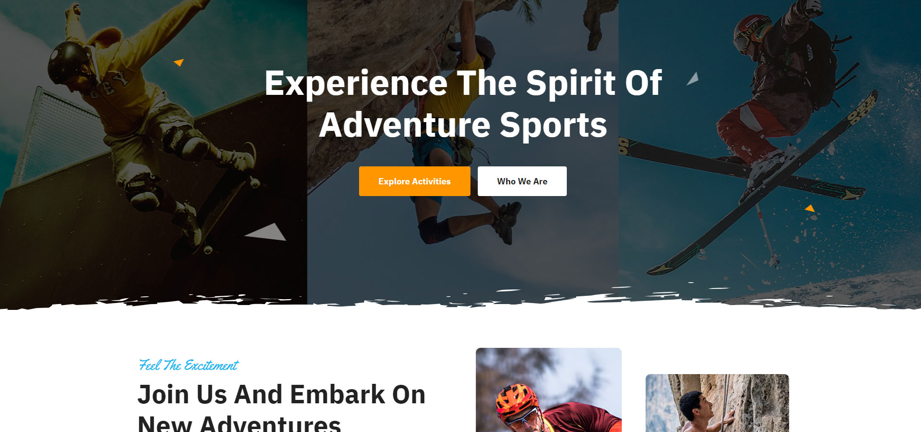 Avada Extreme Sports Section Separator
