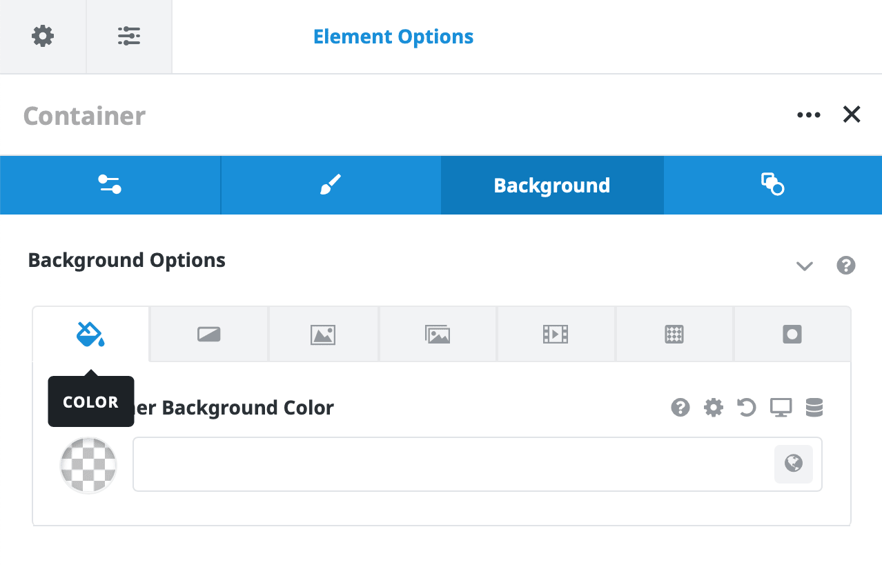 Container Background Color Options Container Background Color Options