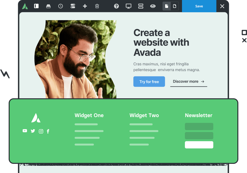 Avada Footer Builder Mockup 6