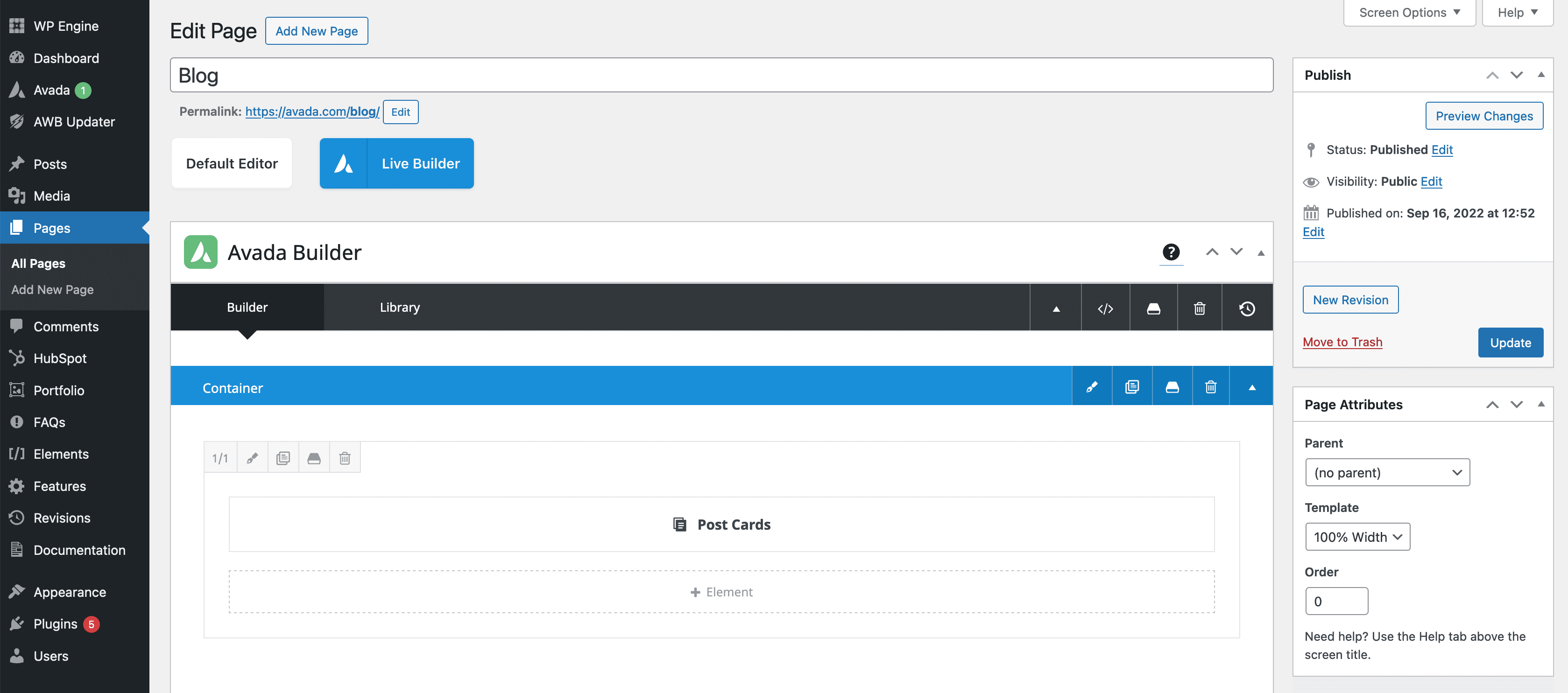WordPress Blog Edit Page WordPress Blog Edit Page