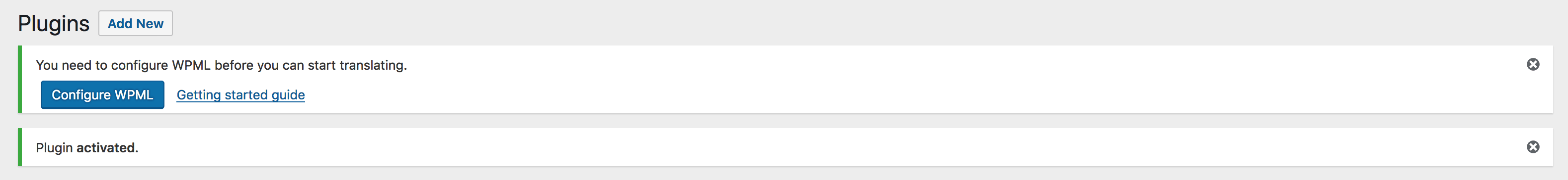 WPML Configure WPML Configure